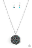 Royal in Roses Blue Necklace - Glitzygals5dollarbling Paparazzi Boutique 