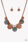 Paparazzi Treasure Huntress Copper Necklace - Glitzygals5dollarbling Paparazzi Boutique 