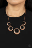 Solar Cycle Copper ~ Paparazzi Necklace - Glitzygals5dollarbling Paparazzi Boutique 
