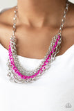 Paparazzi Color Bomb Pink Necklace - Glitzygals5dollarbling Paparazzi Boutique 