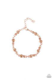 Paparazzi Twinkle Twinkle Little STARLET Shiny Copper Bracelet - Glitzygals5dollarbling Paparazzi Boutique 