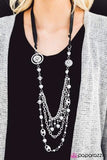 All the Trimmings Black Blockbuster Necklace - Glitzygals5dollarbling Paparazzi Boutique 