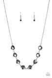 Paparazzi The Imperfectionist - Silver Hematite Necklace - Glitzygals5dollarbling Paparazzi Boutique 