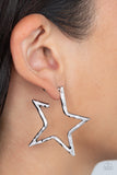 Paparazzi Earrings ~ All-Star Attitude - Silver - Glitzygals5dollarbling Paparazzi Boutique 