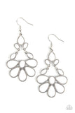 Colorfully Canopy - white - Paparazzi earrings - Glitzygals5dollarbling Paparazzi Boutique 